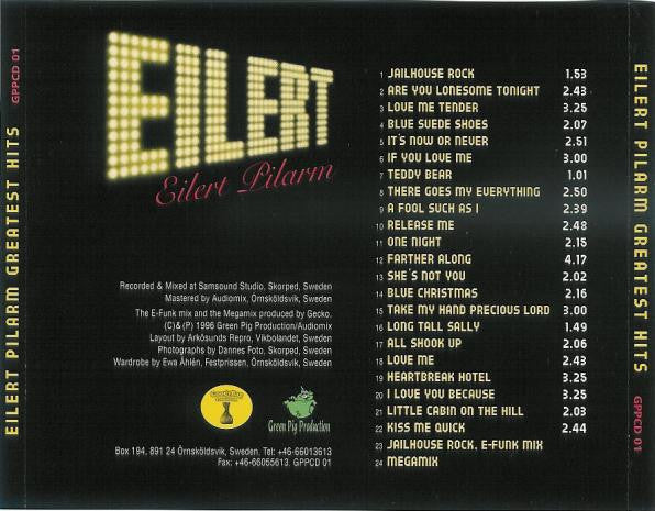 Eilert Pilarm : Greatest Hits (CD, Album, RE, Ext)
