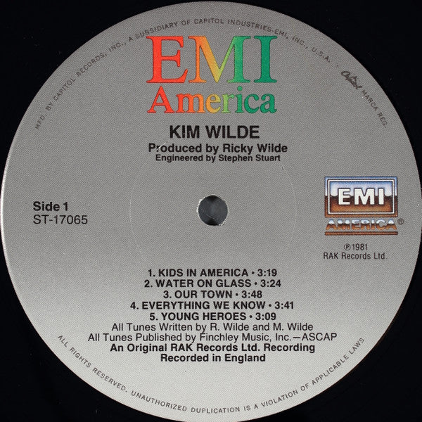 Kim Wilde : Kim Wilde (LP, Album, Win)