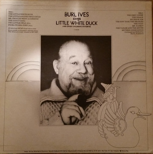Burl Ives : Burl Ives Sings Little White Duck And Other Children's Favorites (LP, Album, RE)