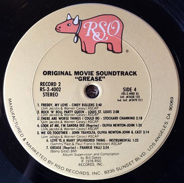 Various : Grease (The Original Soundtrack From The Motion Picture) (2xLP, Album, Pit)