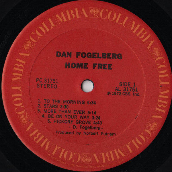 Dan Fogelberg : Home Free (LP, RE, Ter)