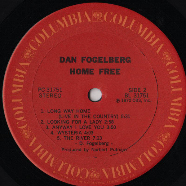 Dan Fogelberg : Home Free (LP, RE, Ter)