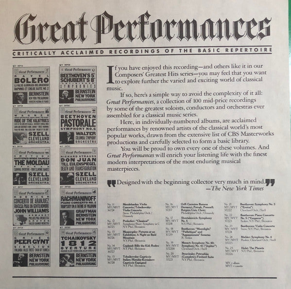 Mozart* : Mozart's Greatest Hits (LP, Comp)