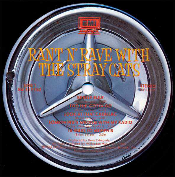 Stray Cats : Rant N' Rave (LP, Album, Club, Une)