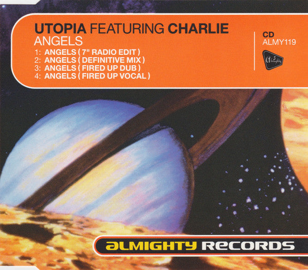Utopia (7) Featuring Charlie (4) : Angels (CD, Single)