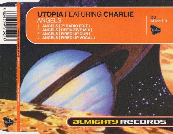 Utopia (7) Featuring Charlie (4) : Angels (CD, Single)