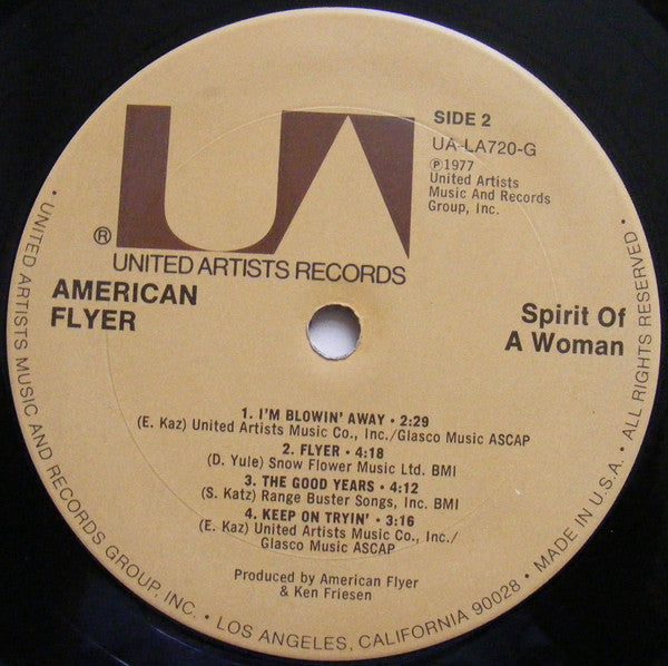 American Flyer : Spirit Of A Woman (LP, Album, Ter)