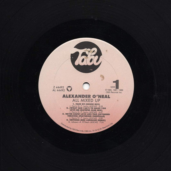 Alexander O'Neal : All Mixed Up (LP, Album, Car)