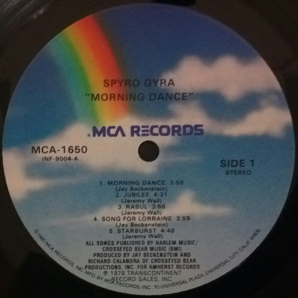 Spyro Gyra : Morning Dance (LP, Album, RE, Glo)