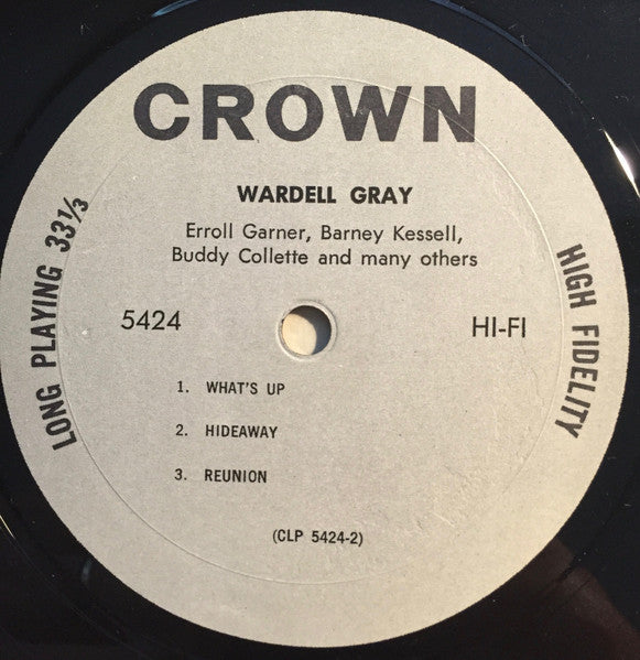 Wardell Gray : Wardell Gray Plus Erroll Garner (LP, Album)