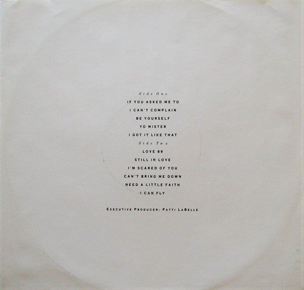Patti LaBelle : Be Yourself (LP, Album, Glo)