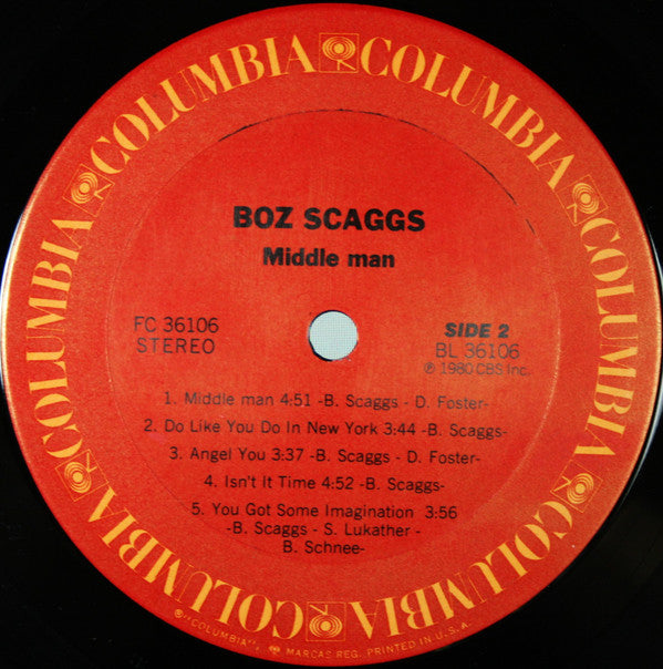 Boz Scaggs : Middle Man (LP, Album)