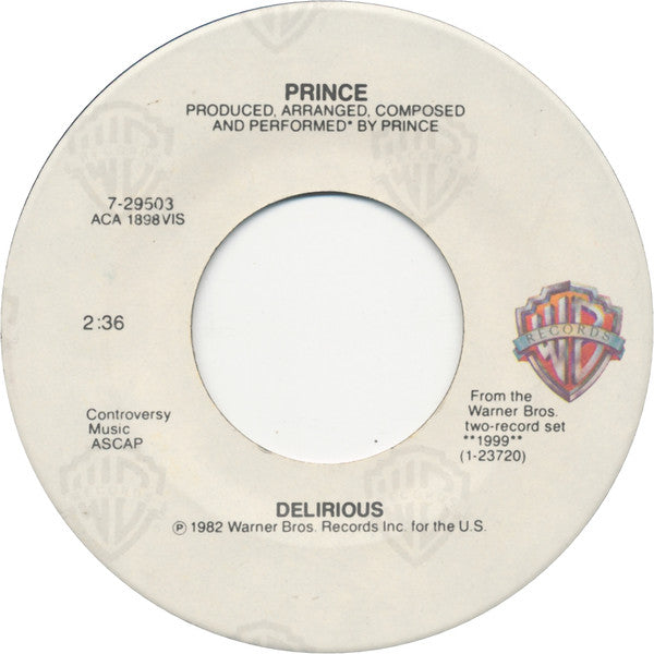 Prince : Delirious (7", Single, Spe)