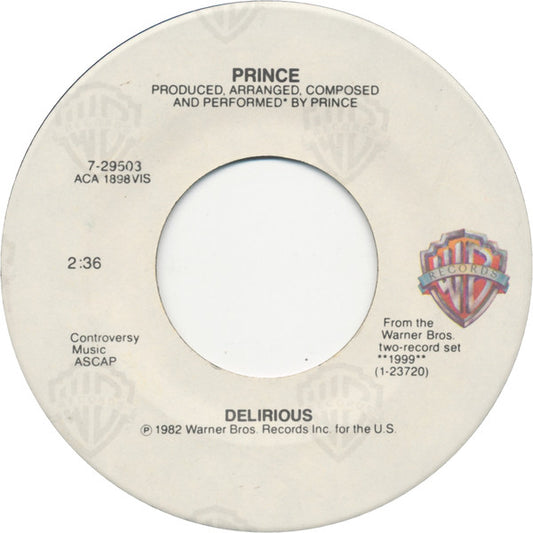Prince : Delirious (7", Single, Spe)