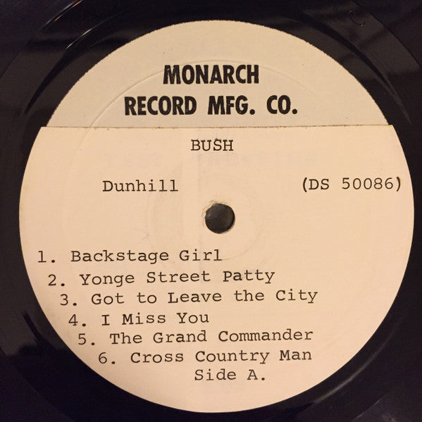 Bush (7) : Bush (LP, Album, TP)