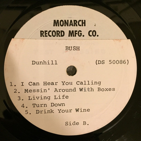 Bush (7) : Bush (LP, Album, TP)