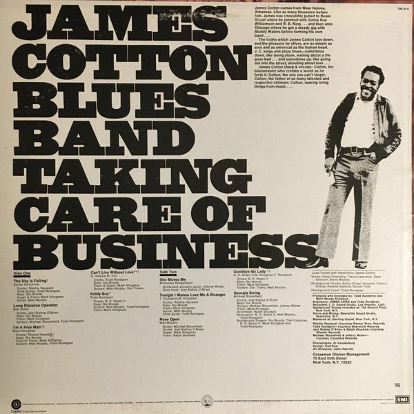 James Cotton Blues Band* : Taking Care Of Business (LP, Album, RE, RP, Jac)