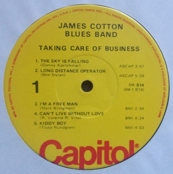 James Cotton Blues Band* : Taking Care Of Business (LP, Album, RE, RP, Jac)