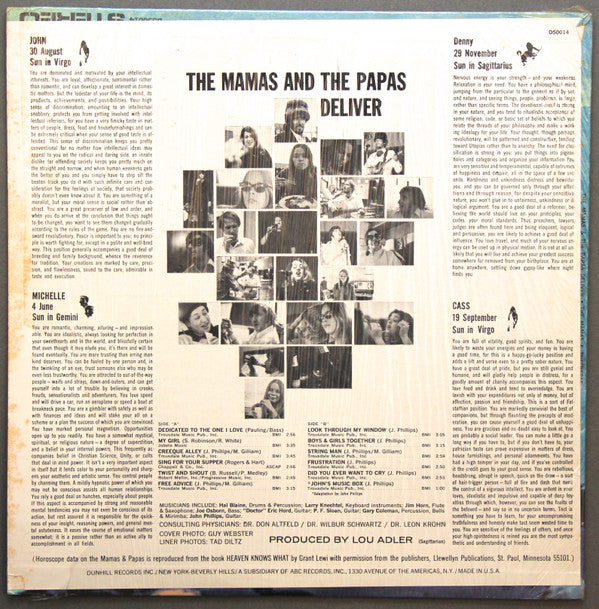 The Mamas & The Papas : The Mamas & Papas Deliver (LP, Album, Mono, RP)