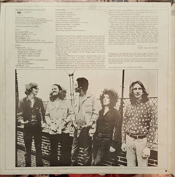 Pacific Gas And Electric* : Pacific Gas And Electric (LP, Album, Pit)