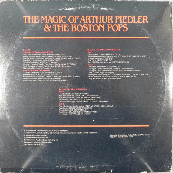 Arthur Fiedler & The Boston Pops* : The Magic Of... (3xLP, Comp)