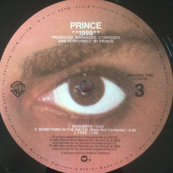 Prince : 1999 (2xLP, Album, Spe)