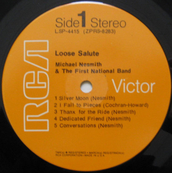 Michael Nesmith & The First National Band : Loose Salute (LP, Album, Ind)