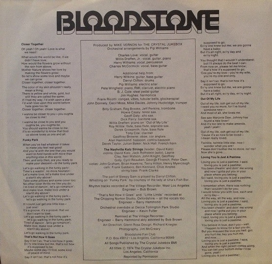 Bloodstone : I Need Time (LP, Album)