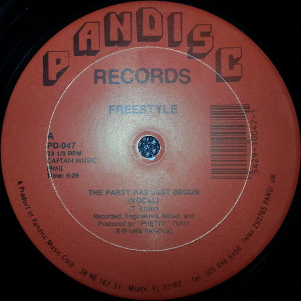 Freestyle : The Party Has Just Begun (12", RE)