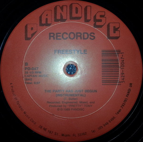 Freestyle : The Party Has Just Begun (12", RE)