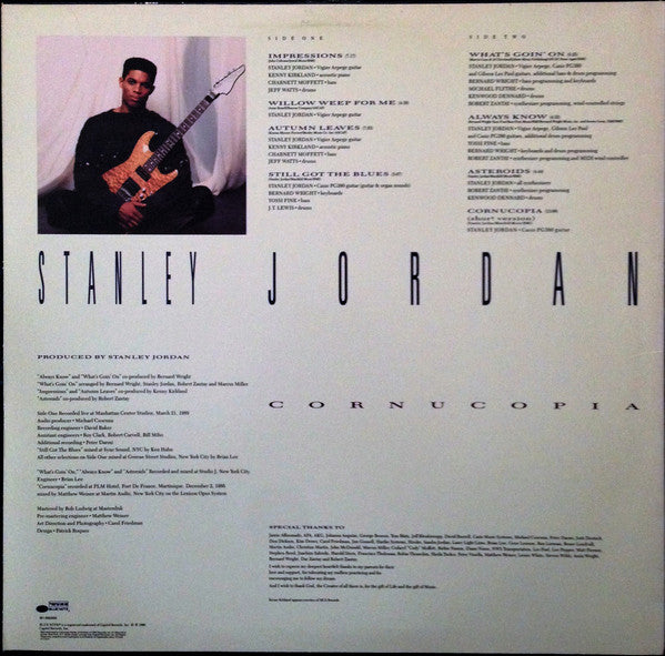 Stanley Jordan : Cornucopia (LP, Album, Club, Col)