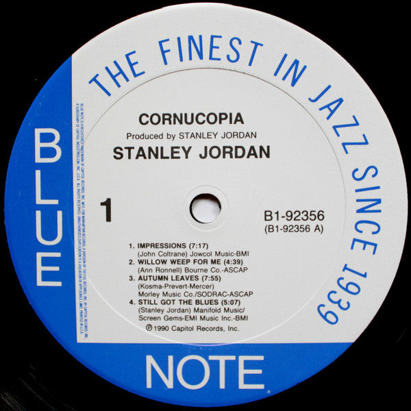 Stanley Jordan : Cornucopia (LP, Album, Club, Col)