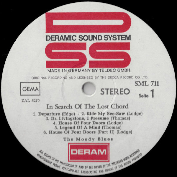 The Moody Blues : In Search Of The Lost Chord (LP, Album)