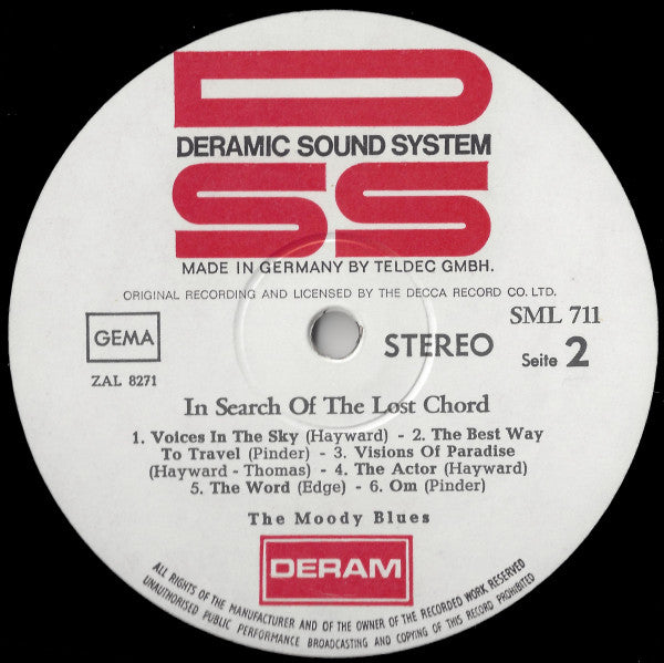 The Moody Blues : In Search Of The Lost Chord (LP, Album)