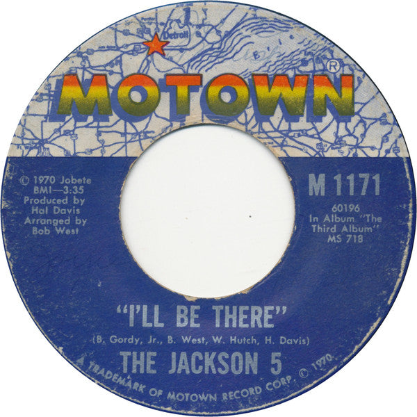 The Jackson 5 : I'll Be There (7", Single)