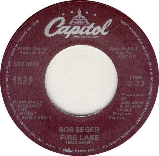 Bob Seger : Fire Lake (7", Single, Jac)