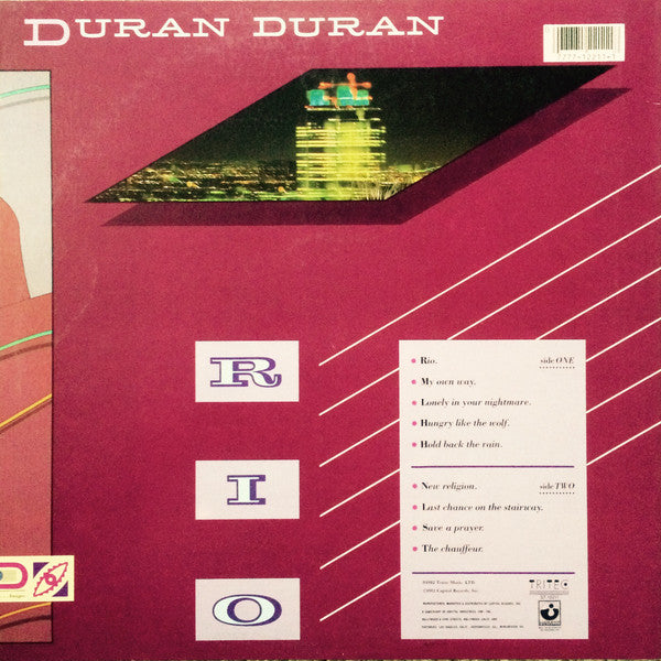 Duran Duran : Rio (LP, Album, RE, RM, 2nd)