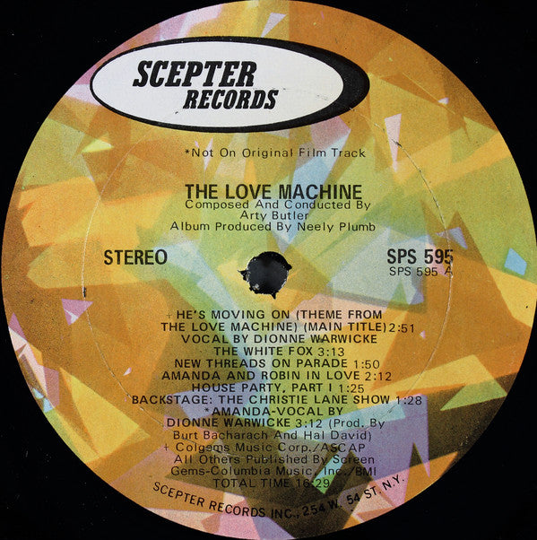 Dionne Warwicke* : The Love Machine (LP, Album, Gat)