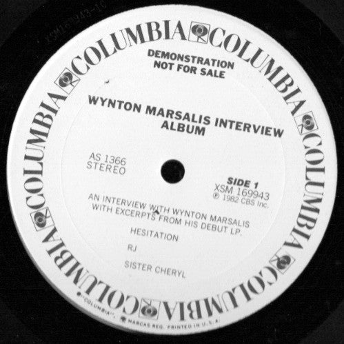 Wynton Marsalis : Interview Album (LP, Promo)