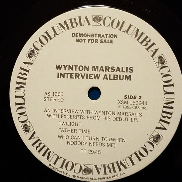 Wynton Marsalis : Interview Album (LP, Promo)