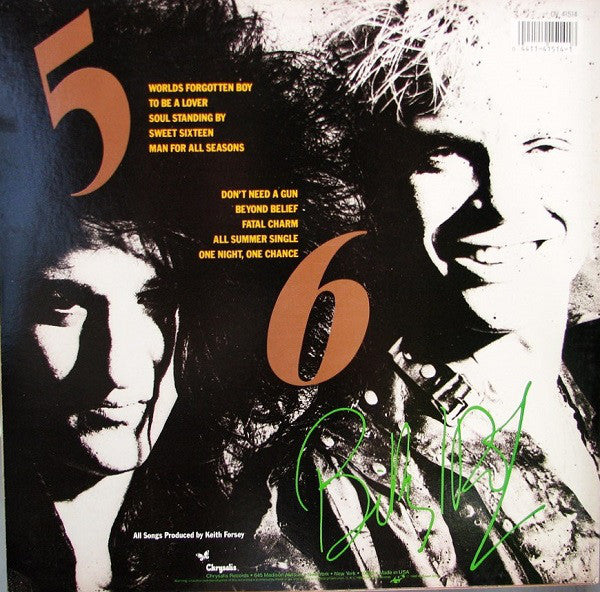 Billy Idol : Whiplash Smile (LP, Album, EMW)