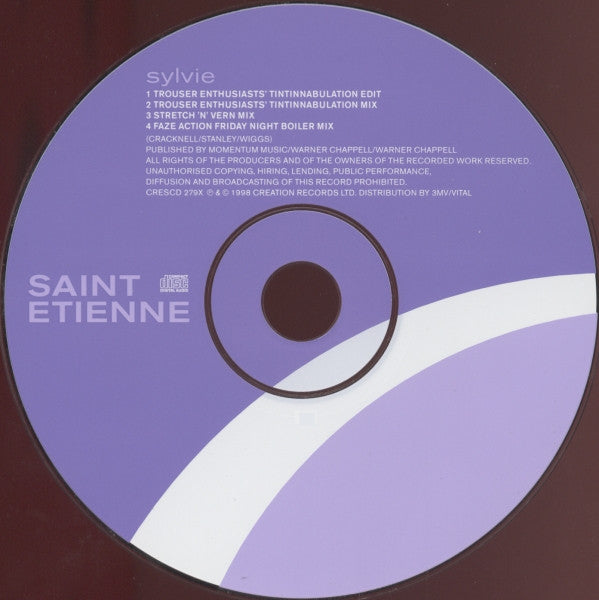 Saint Etienne : Sylvie (CD, Single)
