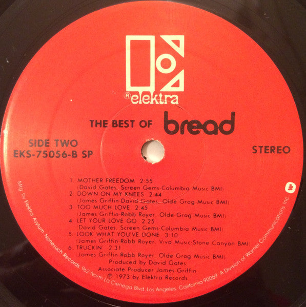 Bread : The Best Of Bread (LP, Comp, RE, SP )