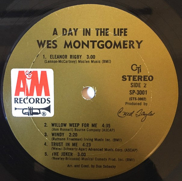 Wes Montgomery : A Day In The Life (LP, Album, Mon)