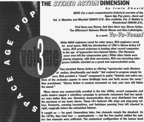 Various : Space Age Pop Vol. 3 (The Stereo Action Dimension) (Cass, Comp)
