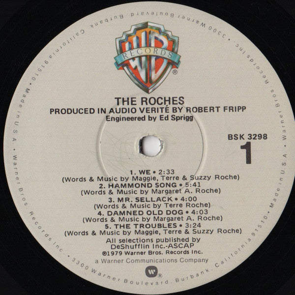 The Roches : The Roches (LP, Album, Win)