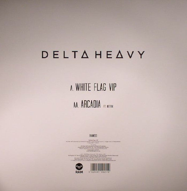 Delta Heavy : White Flag VIP / Arcadia (12")