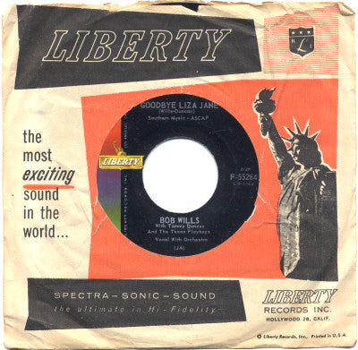 Bob Wills With Tommy Duncan* And The Texas Playboys : Goodbye Liza Jane / The Image Of Me (7")