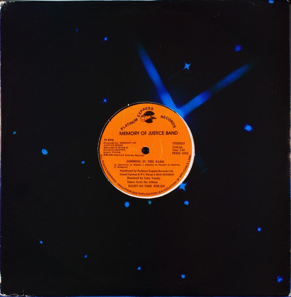 Memory Of Justice Band : Jamming In The Park (12")