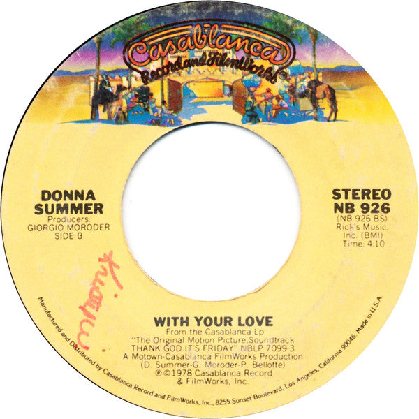 Donna Summer : Last Dance (7", Single, Styrene, Pit)